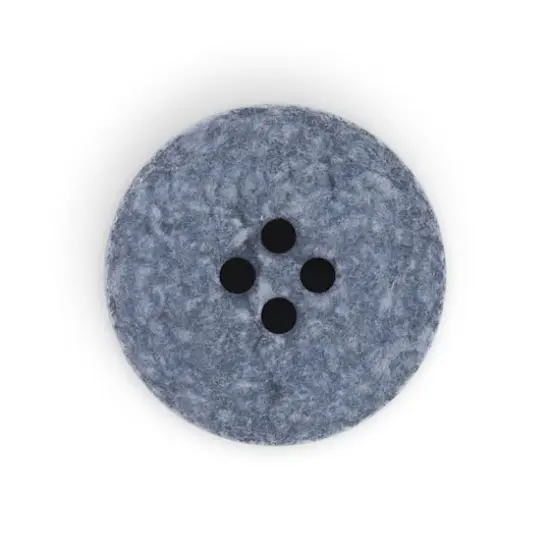Dritz&reg; 20mm Recycled Cotton Round Stitch Button, 9ct. Blue {6}
