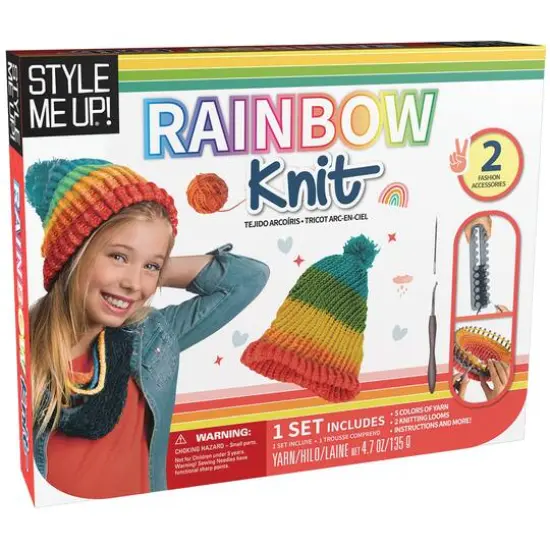 Style Me Up! Rainbow Knit Activity Kit {1}
