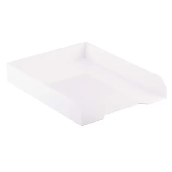 JAM Paper Stackable Desktop Paper Tray White {1}