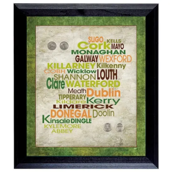 Luck of the Irish Wall Frame with Coins {1}