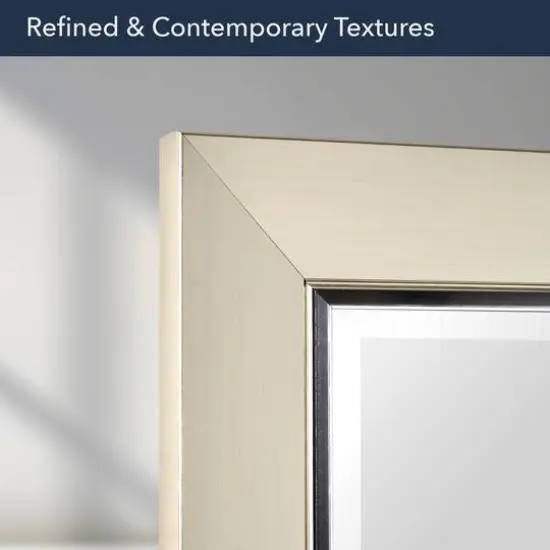 Head West 29" Brushed Nickel Framed Vanity Mirror {7}