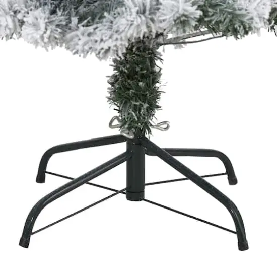 4ft. Unlit Flocked Rock Springs Spruce Artificial Christmas Tree {5}