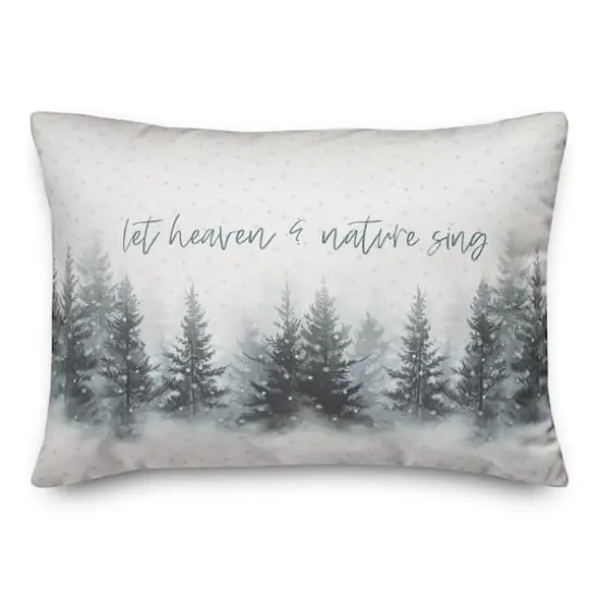 Let Heaven and Nature Sing 20" x 14" Spun Poly Pillow {1}