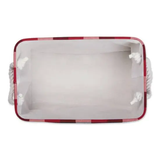 DII&reg; Large Tri Color Rectangular Bin Cardinal Red {4}