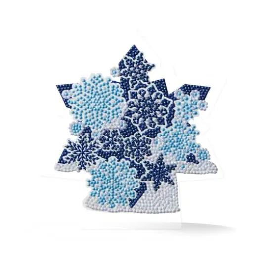 8" x 7.75" Snowflake Diamond Art Table Topper Kit by Make Market&reg; {1}