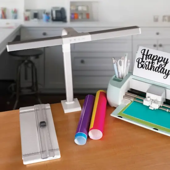 OttLite&reg; Extra Wide Area LED Clamp Lamp {10}