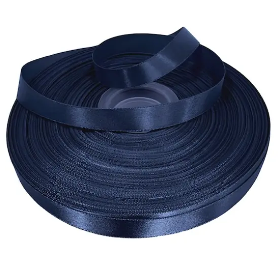Gwen Studios Single Faced Satin Ribbon Navy Blue {4}
