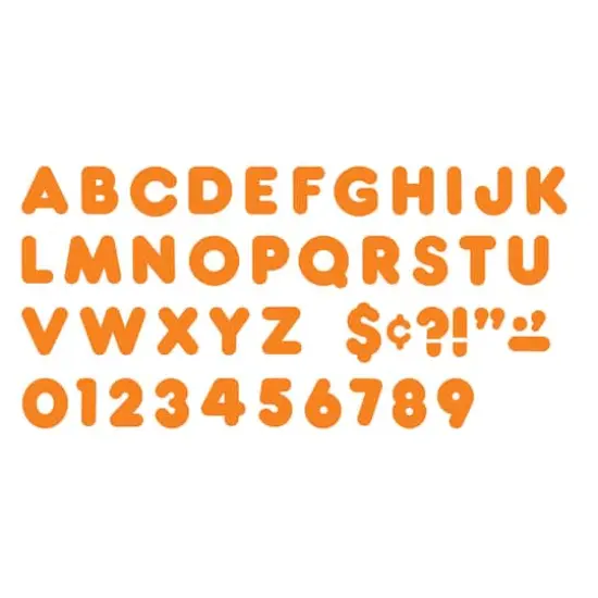 4" Casual Uppercase Ready Letters&reg; Tangerine {3}