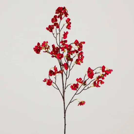 41" Red Cherry Blossom Flower Stems, 3ct. {11}