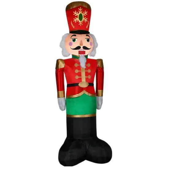 8ft. Airblown&reg; Inflatable Mixed Media Luxe Nutcracker {1}
