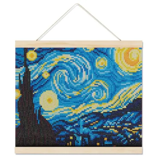 Starry Night with Frame Diamond Art Kit by Make Market&reg; {1}