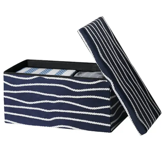 American Art Decor Treasure Trove Foldable Storage Stool - 29.92" x 14.96" {4}