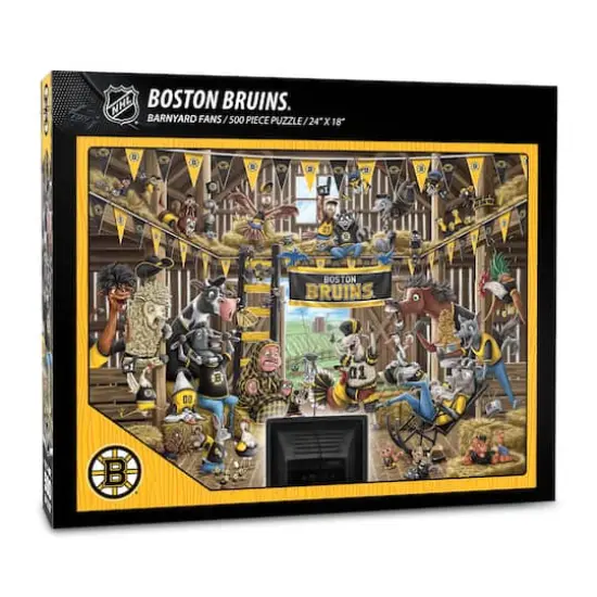 NHL Barnyard Fans 500 Piece Puzzle Boston Bruins {1}