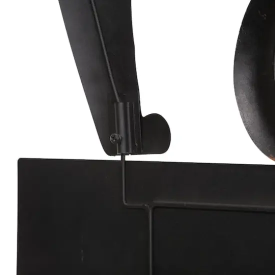 Glitzhome&reg; 32" Lighted Metal Halloween Black Cat Yard Stake {9}