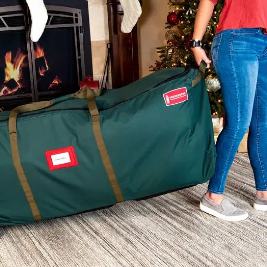 TreeKeeper Big Wheel 9ft. Rolling Christmas Tree Storage Bag {9}
