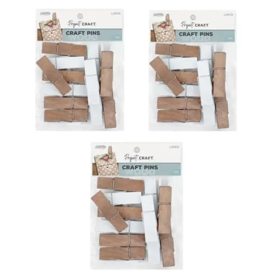 ArtSkills&reg; Project: Craft&trade; Large Wooden Clothes Pins, 45ct. {1}