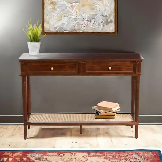 Hello Honey&reg; 4ft. Maxwelton Solid Wood Console Table Dark Chestnut {3}
