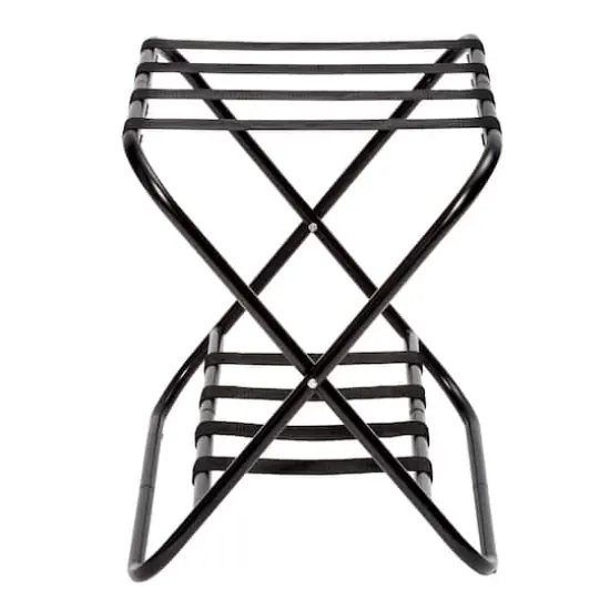 Honey Can Do Black 2-Tier KD Luggage Rack {5}