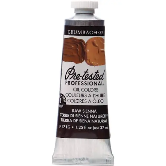 Grumbacher&reg; Pre-Tested Professional&reg; Oil Color Paint, 37mL Raw Sienna {1}