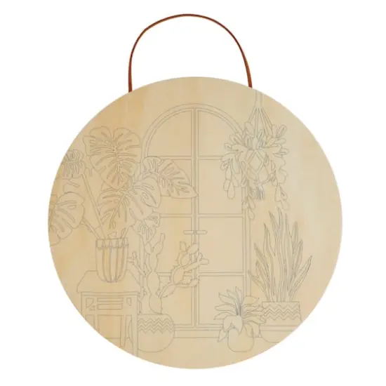 Plants Paint-by-Number Plywood Surface Kit by Artist's Loft&reg; {4}