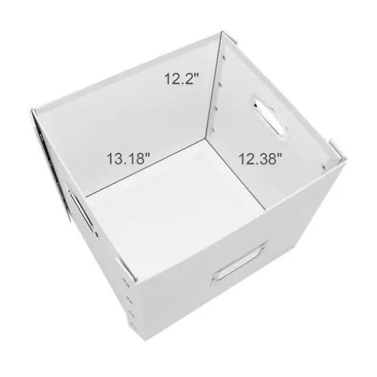 12" Snap-N-Store Vinyl Record Storage Box White {6}