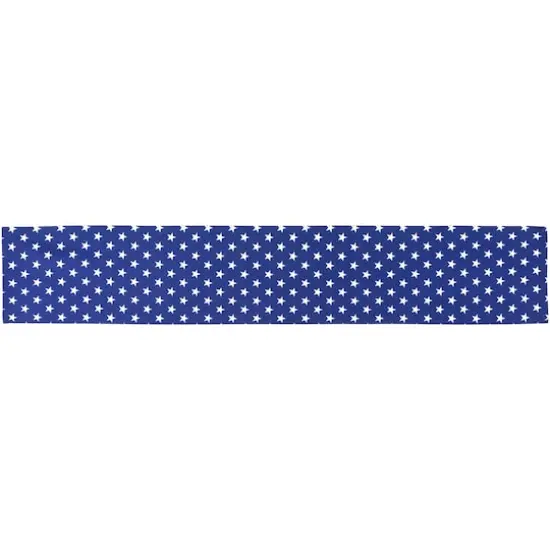 72" Blue & White Stars Patriotic Table Runner {1}