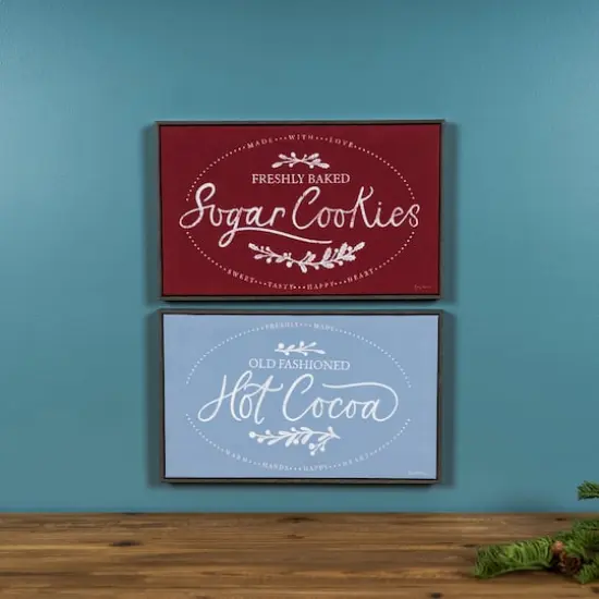 Winter Cookies & Cocoa Wall Sign Set {3}