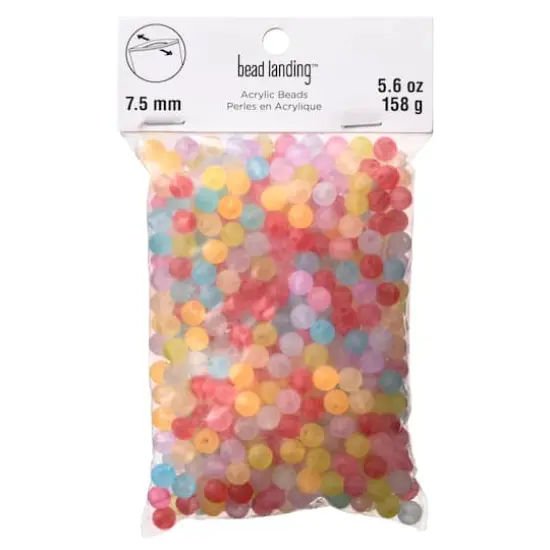 Multicolor Round Beads, 8mm by Bead Landing&trade; {5}