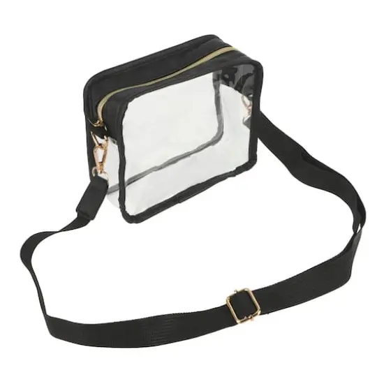 Clear & Matte Black Crossbody Bag by Make Market&reg; {1}