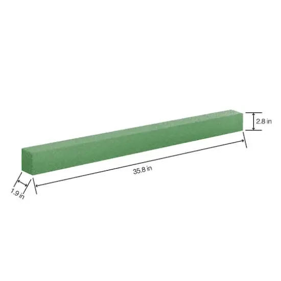 FloraCraft&reg; FloraFōM&reg; 35.75" x 2" x 2.75" Green D&eacute;coBar&trade; Foam Blocks, 2ct. {4}