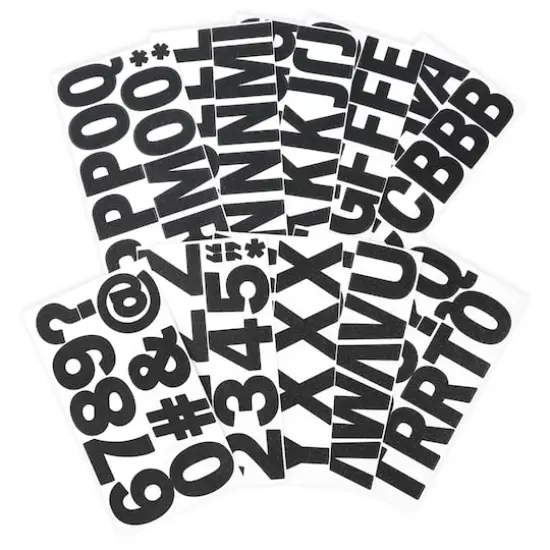 Glitter Alphabet Stickers by Recollections&trade; Black {5}