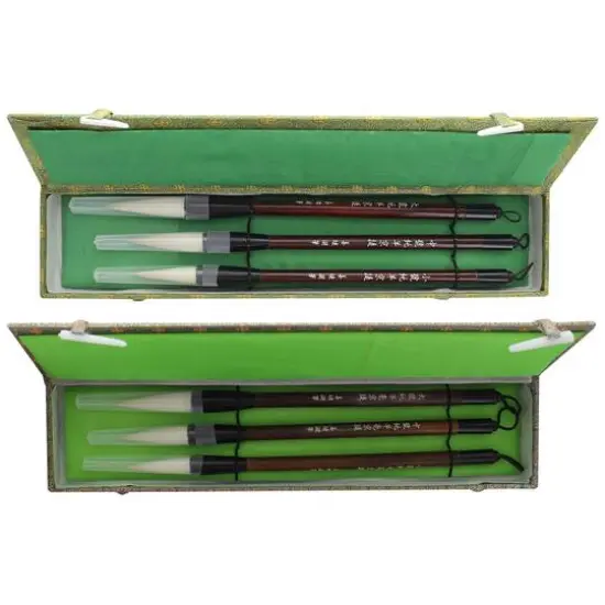 Art Advantage&reg; White Goat Sumi 3 Piece Brush Set {3}