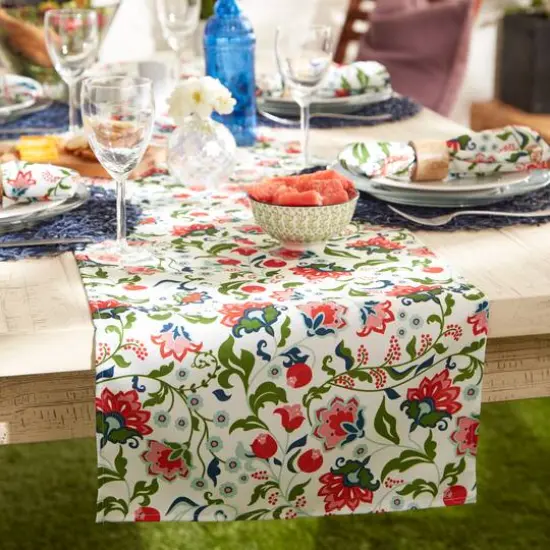 DII&reg; Garden Floral Print Outdoor Table Runner {8}