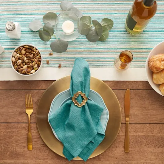 DII&reg; Variegated Napkin Set, 6ct. Teal {7}