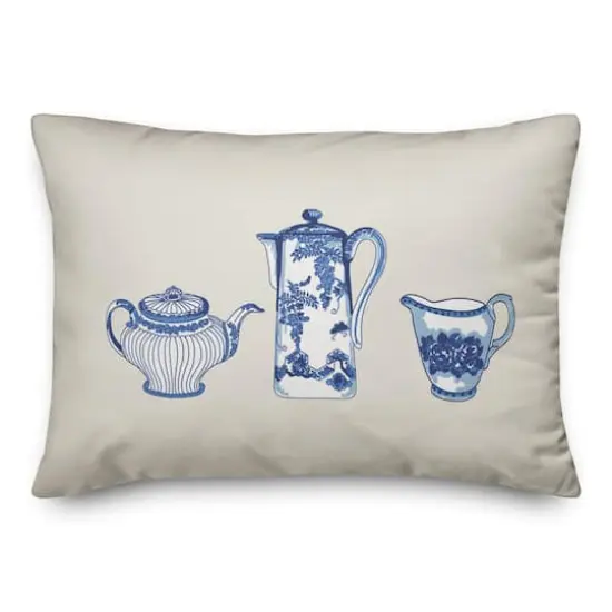 Tea In Row 14" x 20" Throw Pillow {3}