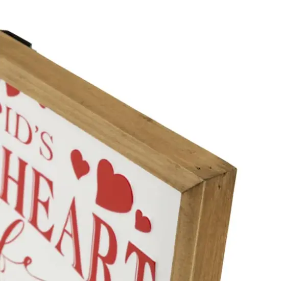 15.75" Cupid's Sweetheart Cafe Valentine's Day Framed Wall Sign {6}