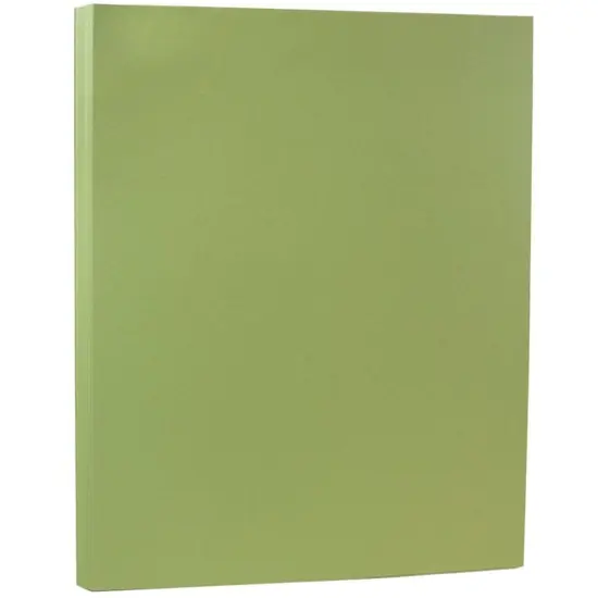 JAM Paper Matte 8.5'' x 11'' 28lb. Paper, 50 Sheets Olive Green {1}