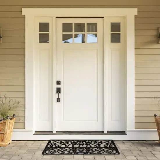 DII&reg; Welcome Scroll Rubber Doormat {3}