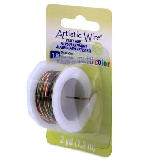 Artistic Wire&reg; 18 Gauge Multicolor Tarnish Resistant Colored Copper Craft Wire, 2yd. Brown/Green/Gold {1}