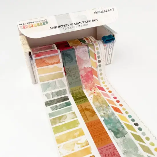 49 And Market Spectrum Sherbet Assortment Washi Tape Set, 6ct. {3}