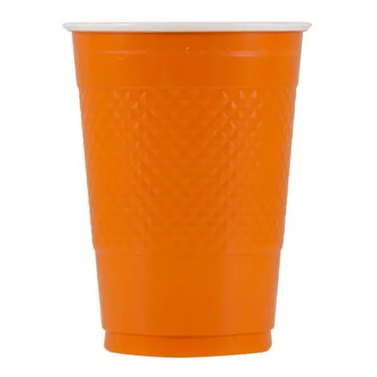 JAM Paper 16oz. Plastic Party Cups, 20ct. Orange {3}