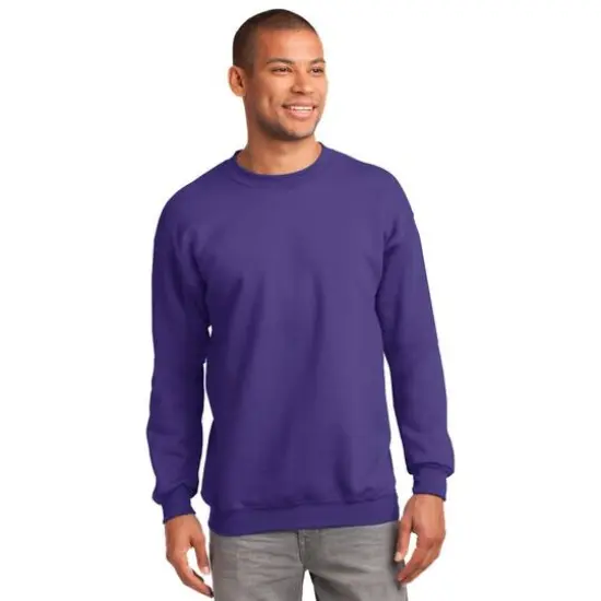 Port & Company&reg; Essential Fleece Crewneck Sweatshirt Purple {4}