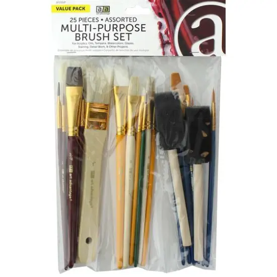 Art Advantage&reg; Multi-Purpose 25 Piece Brush Set {1}