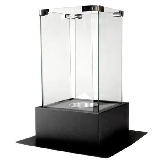 15" Bio Ethanol Ventless Portable Tabletop Fireplace with Flame Guard {7}