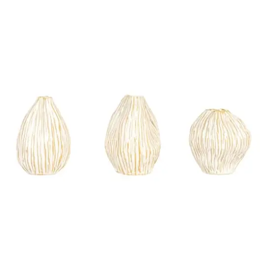 Hello Honey&reg; Whispering White Pleated Vase Set {10}