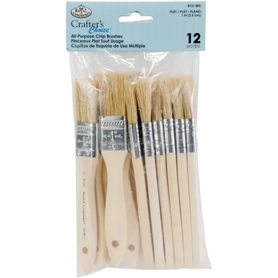 Royal & Langnickel&reg; Crafter's Choice&trade; 1'' All Purpose Chip Brush Set {1}