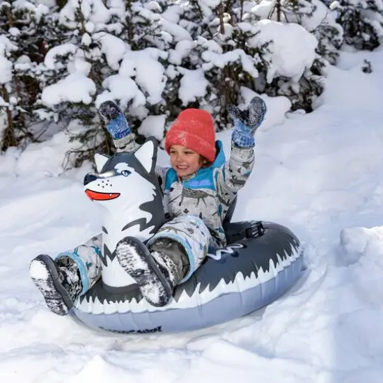 Arctic Husky Inflatable Kids Snow Tube {4}