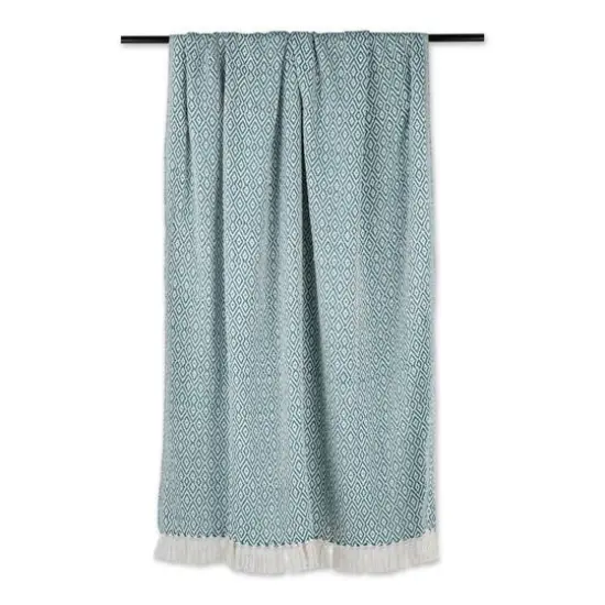 DII&reg; Double Diamond Throw Teal {4}