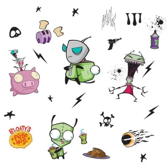 RoomMates Invader Zim Peel & Stick Wall Decals {7}
