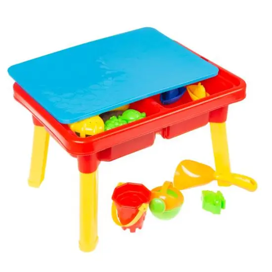 Toy Time Sensory Table with Lid & Toys {3}